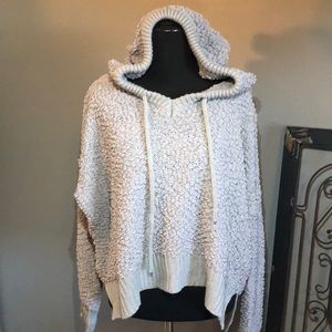 POL Popcorn sweater oversized grey hoodie, size small